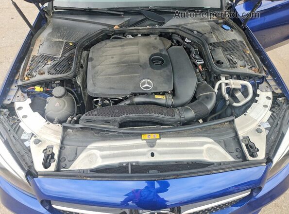 55SWF8EB2LU333564 2020 MERCEDES-BENZ C Blue უკანა სალონის ხედი