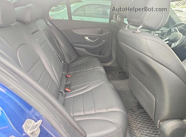 55SWF8EB2LU333564 2020 MERCEDES-BENZ C Blue უკანა სავარძლების ხედი