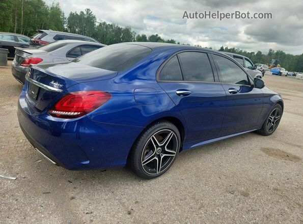 55SWF8EB2LU333564 2020 MERCEDES-BENZ C Blue უკანა მარჯვენა