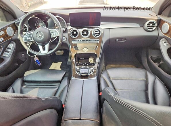 55SWF8EB3KU298211 2019 MERCEDES-BENZ C Black Առջևի վահանակի տեսք