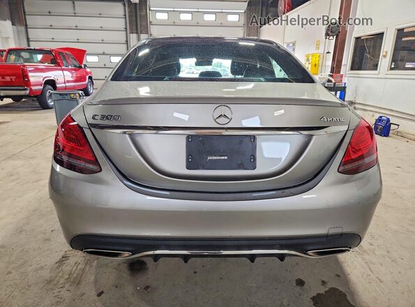 55SWF8EB5KU305739 2019 MERCEDES-BENZ C Silver Widok z tyłu