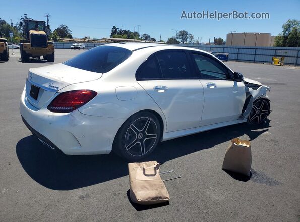 55SWF8EB5LU314104 2020 MERCEDES-BENZ C White Задня права чверть
