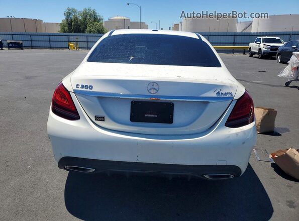 55SWF8EB5LU314104 2020 MERCEDES-BENZ C White Вид ззаду