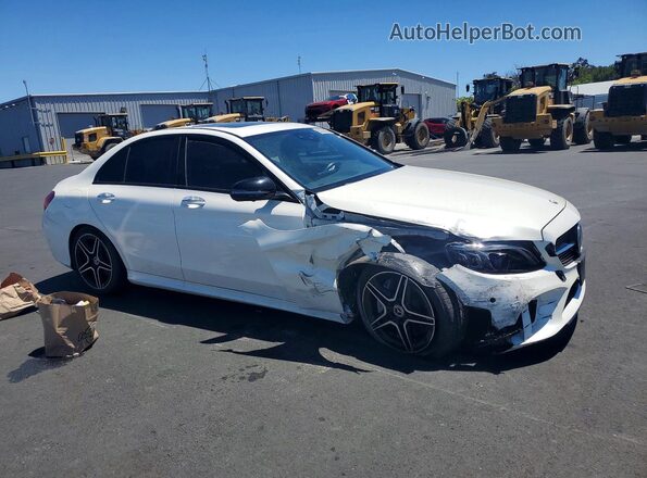 55SWF8EB5LU314104 2020 MERCEDES-BENZ C White Передня права чверть