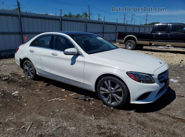 55SWF8EB7KU286532 2019 MERCEDES-BENZ C White Przód prawy