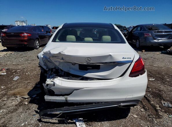 55SWF8EB7KU286532 2019 MERCEDES-BENZ C White Widok z tyłu