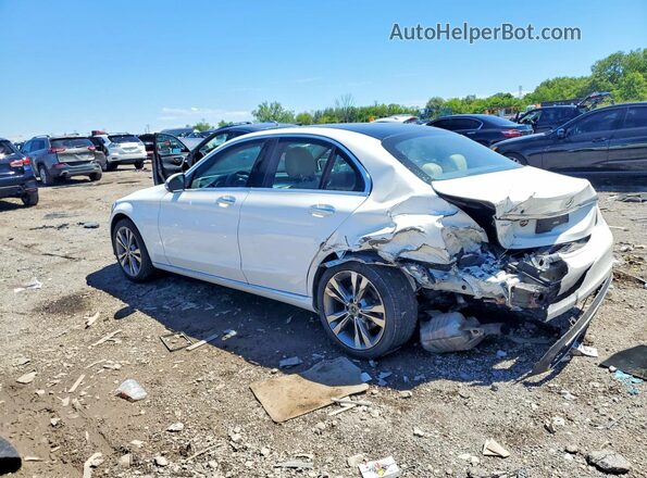 55SWF8EB7KU286532 2019 MERCEDES-BENZ C White Tył lewy