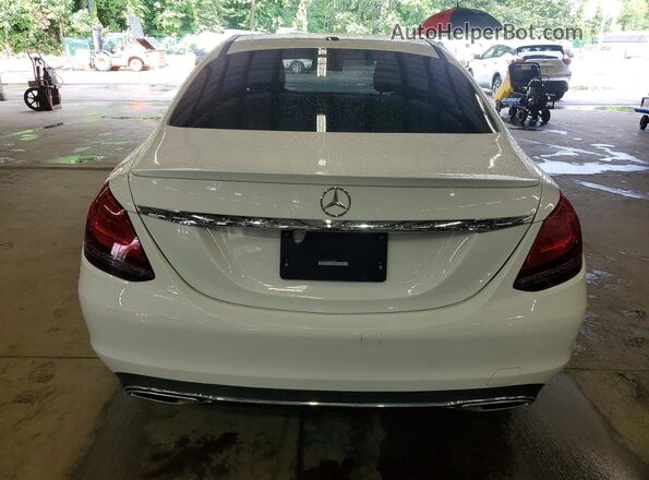 55SWF8EB7KU288832 2019 MERCEDES-BENZ C White Հետևի տեսք