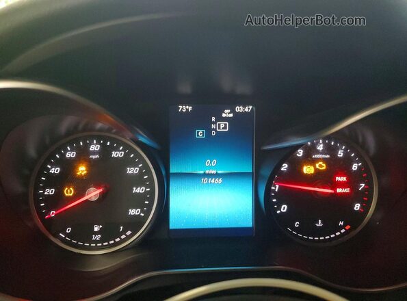 55SWF8EB7KU288832 2019 MERCEDES-BENZ C White Սարքավորումների վահանակի տեսք