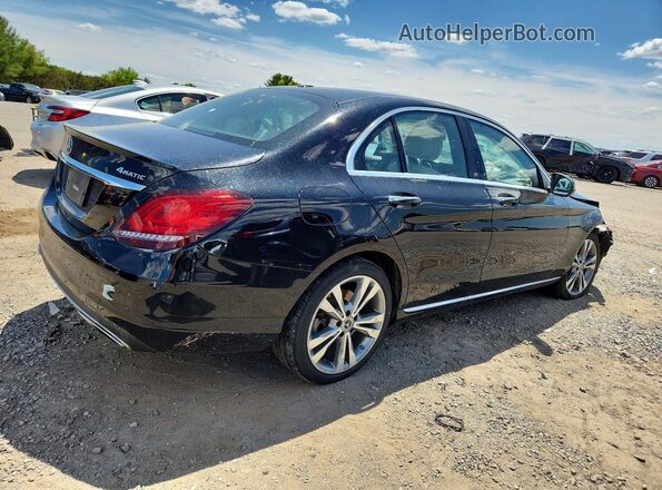 55SWF8EB7KU316631 2019 MERCEDES-BENZ C Black Tył prawy