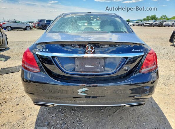 55SWF8EB7KU316631 2019 MERCEDES-BENZ C Black Widok z tyłu