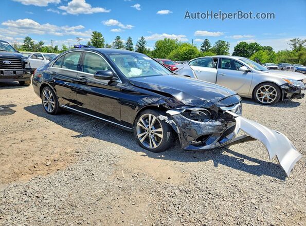 55SWF8EB7KU316631 2019 MERCEDES-BENZ C Black Przód prawy
