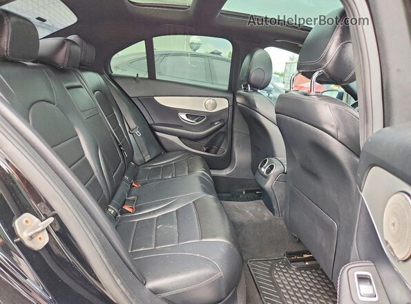 55SWF8EB7LU334807 2020 MERCEDES-BENZ C Black Vista de los asientos traseros