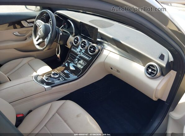 55SWF8EB8KU291058 2019 MERCEDES-BENZ C-CLASS Beige Front interior view