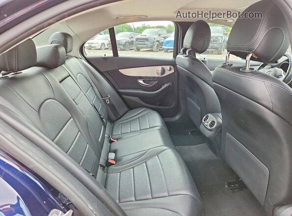 55SWF8EB8KU318744 2019 MERCEDES-BENZ C Синий Вид задних сидений