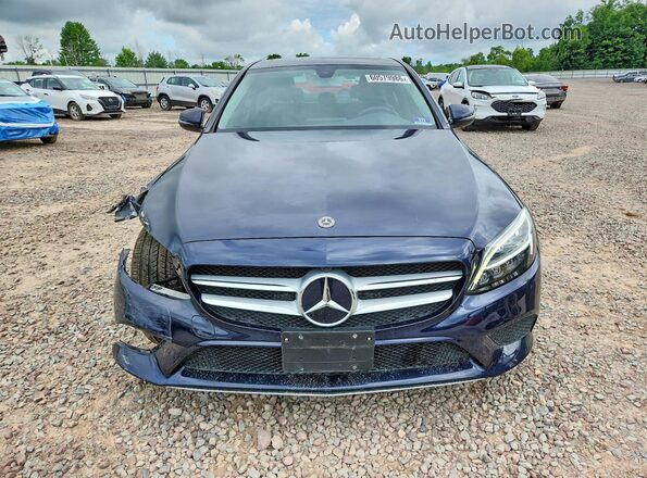 55SWF8EB8KU318744 2019 MERCEDES-BENZ C Синий Вид спереди