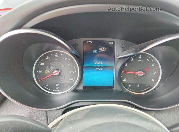 55SWF8EB8KU318744 2019 MERCEDES-BENZ C Синий Вид щитка приборов