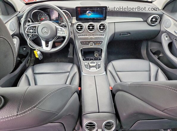 55SWF8EB8KU318744 2019 MERCEDES-BENZ C Синий Вид панели приборов