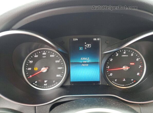 55SWF8EB9KU301760 2019 MERCEDES-BENZ C Burgundy Вид щитка приладів