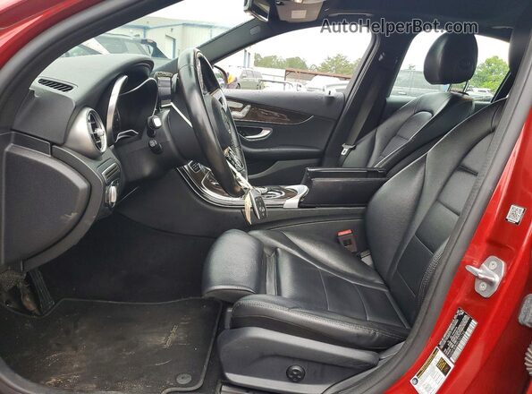 55SWF8EB9KU301760 2019 MERCEDES-BENZ C Burgundy Вид салону спереду