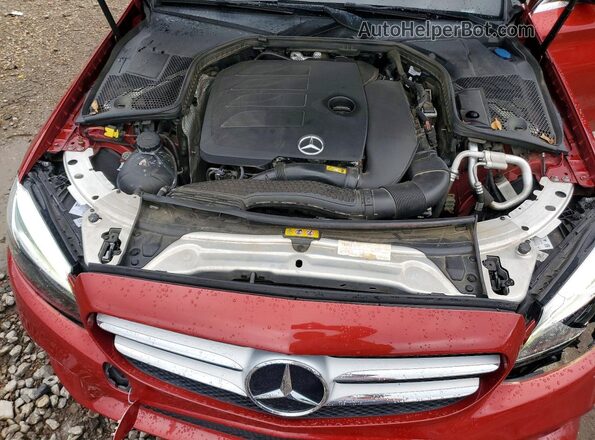 55SWF8EB9KU301760 2019 MERCEDES-BENZ C Burgundy Вид задньої частини салону