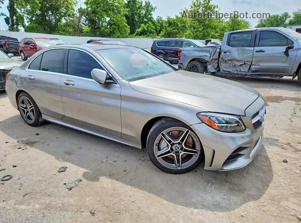 55SWF8EB9LU326532 2020 MERCEDES-BENZ C Gray Передня права чверть