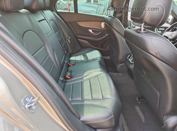55SWF8EB9LU326532 2020 MERCEDES-BENZ C Gray Вид задніх сидінь