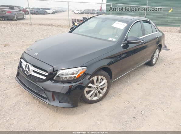 55SWF8EBXKU292938 2019 MERCEDES-BENZ C-CLASS Black Vista tres cuartos delantera izquierda