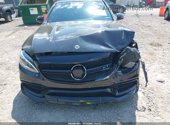 55SWF8GB0JU253464 2018 MERCEDES-BENZ AMG C 63 Black Widok z przodu