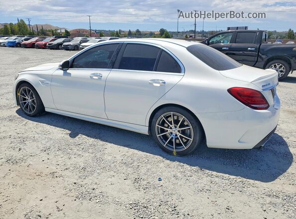 55SWF8GB2JU260027 2018 MERCEDES-BENZ C White Հետևի ձախ