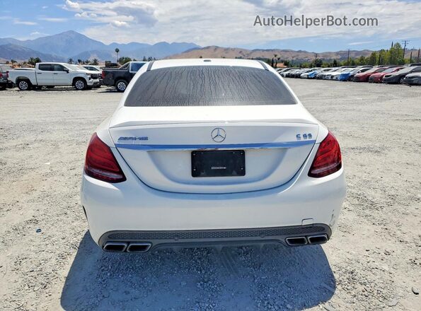 55SWF8GB2JU260027 2018 MERCEDES-BENZ C White Հետևի տեսք