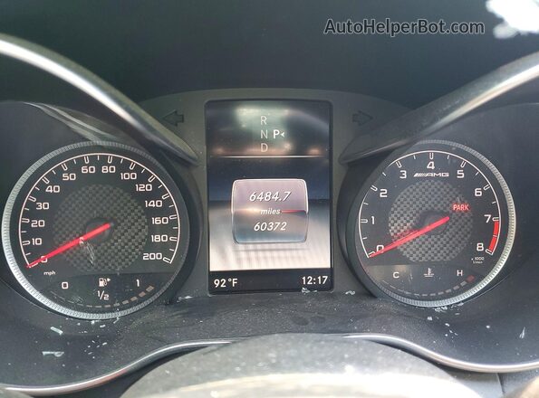 55SWF8GB2JU260027 2018 MERCEDES-BENZ C White Սարքավորումների վահանակի տեսք