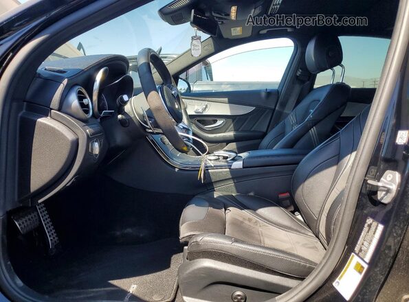 55SWF8GB5KU312848 2019 MERCEDES-BENZ C Black Widok wnętrza z przodu