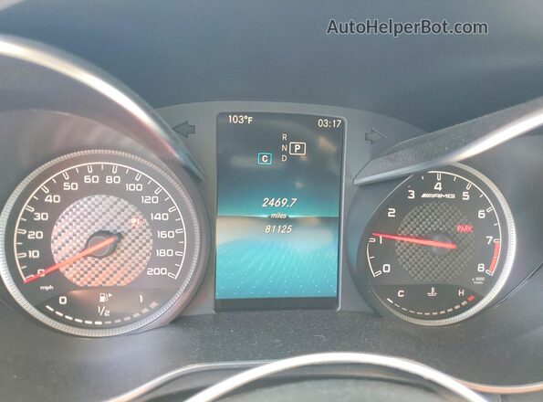 55SWF8GB5KU312848 2019 MERCEDES-BENZ C Black Widok zestawu wskaźników