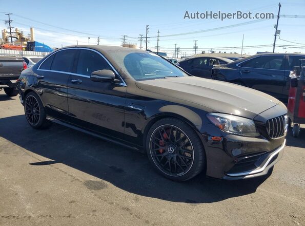 55SWF8GB5KU312848 2019 MERCEDES-BENZ C Black Przód prawy