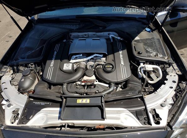 55SWF8GB5KU312848 2019 MERCEDES-BENZ C Black Widok wnętrza z tyłu