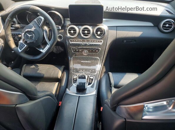 55SWF8HB0GU140458 2016 MERCEDES-BENZ C Gray Widok deski rozdzielczej