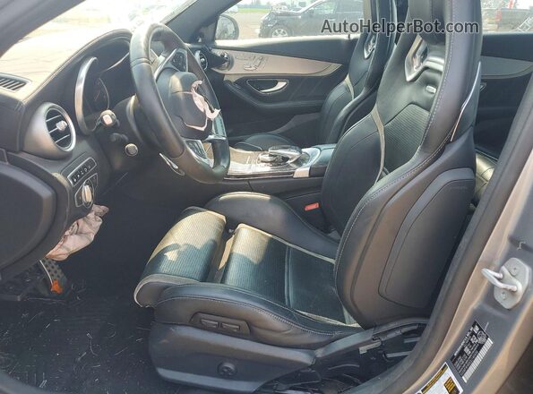 55SWF8HB0GU140458 2016 MERCEDES-BENZ C Gray Widok wnętrza z przodu