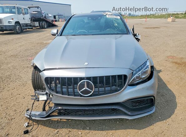 55SWF8HB0GU140458 2016 MERCEDES-BENZ C Gray Widok z przodu