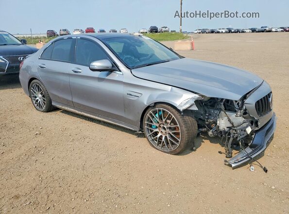 55SWF8HB0GU140458 2016 MERCEDES-BENZ C Gray Przód prawy