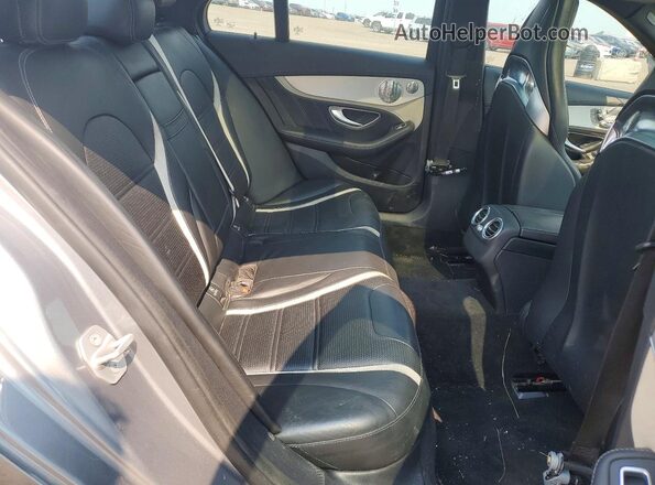55SWF8HB0GU140458 2016 MERCEDES-BENZ C Gray Widok tylnych siedzeń