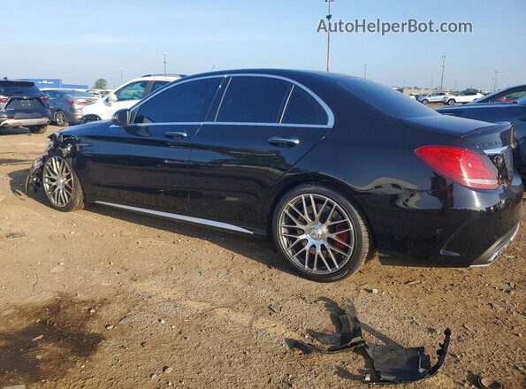 55SWF8HB2GU107672 2016 MERCEDES-BENZ C Black Rear left