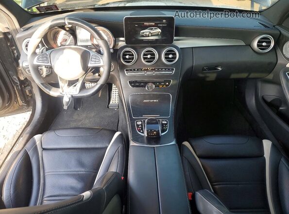 55SWF8HB2GU107672 2016 MERCEDES-BENZ C Black Dashboard view