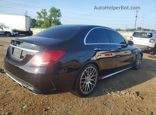 55SWF8HB2GU107672 2016 MERCEDES-BENZ C Black Rear right