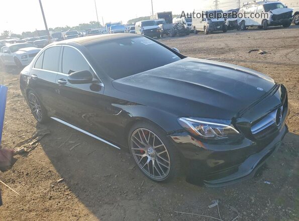 55SWF8HB2GU107672 2016 MERCEDES-BENZ C Black Front right