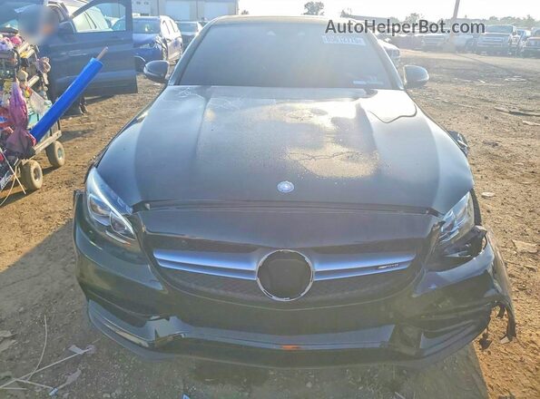 55SWF8HB2GU107672 2016 MERCEDES-BENZ C Black Front view