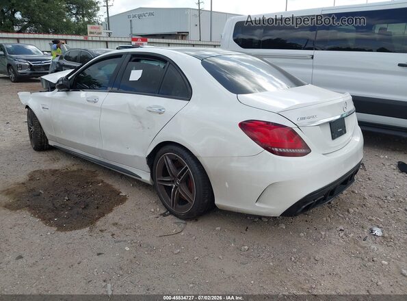 55SWF8HB3KU321286 2019 MERCEDES-BENZ AMG C 63 White უკანა მარცხენა