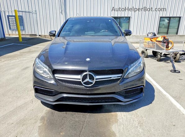 55SWF8HB4HU214109 2017 MERCEDES-BENZ C Black წინა ხედი