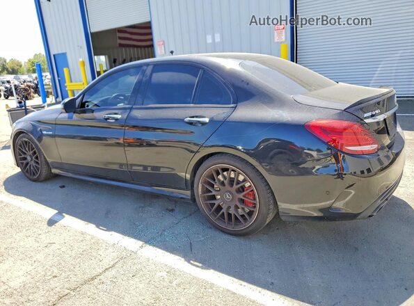 55SWF8HB4HU214109 2017 MERCEDES-BENZ C Black უკანა მარცხენა