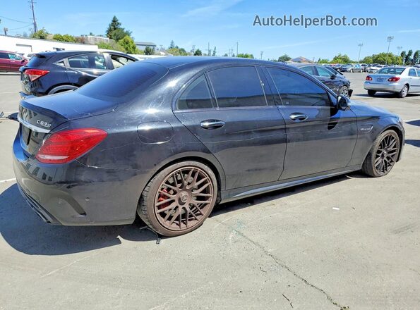 55SWF8HB4HU214109 2017 MERCEDES-BENZ C Black უკანა მარჯვენა